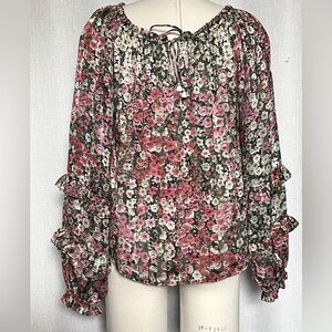 Hale Bob silk blend blouse